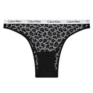 Calvin Klein Carousel Lace Brazilian Brief Black White